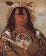 George Catlin Buffalo Bull-s Back Fat Oberhauptling des Blutstammes oil